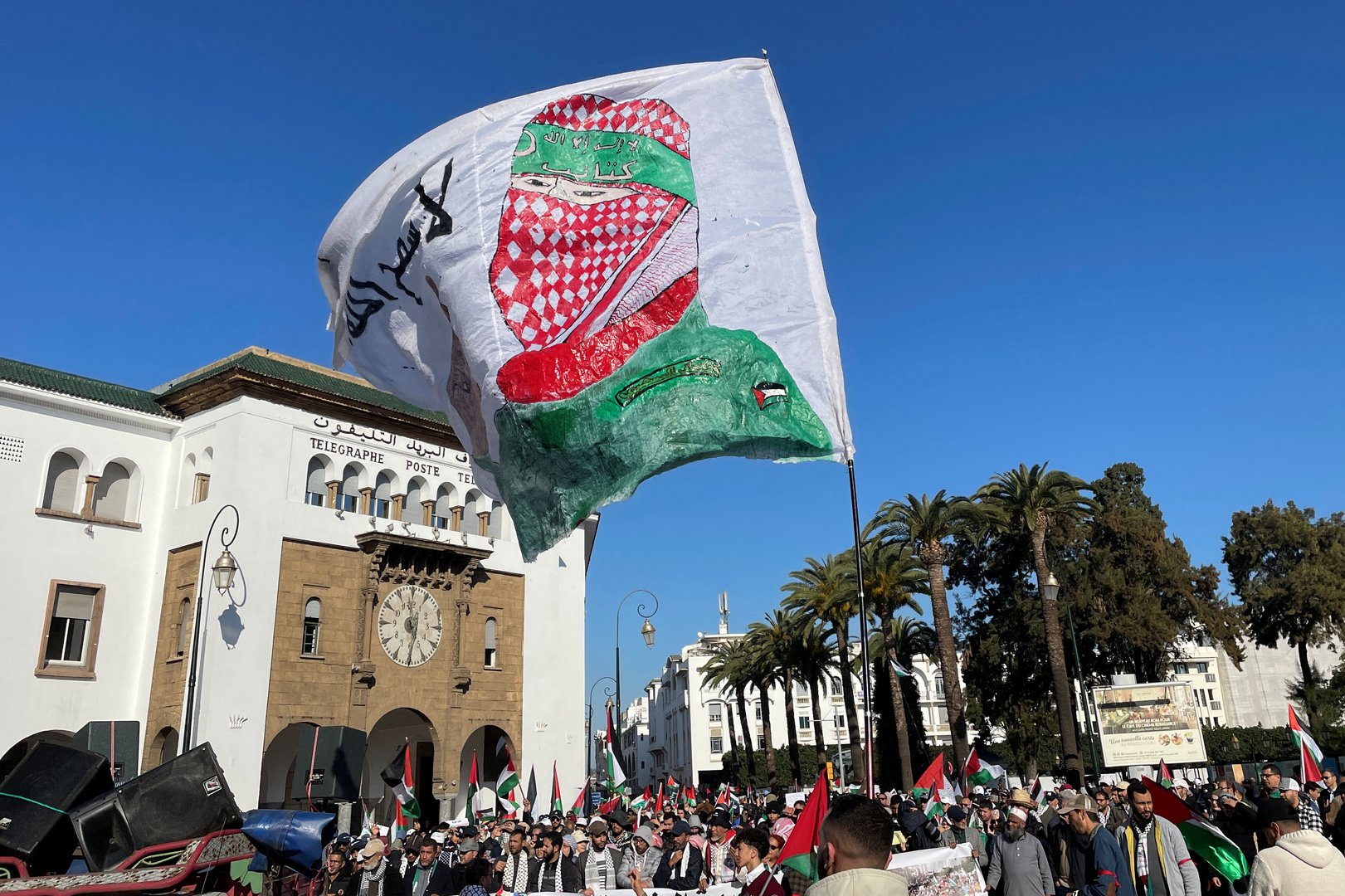 image Thousands march in Rabat demanding end to Morocco-Israel ties