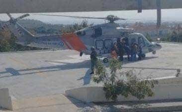 image Man airlifted to hospital from cargo ship off Paphos coast