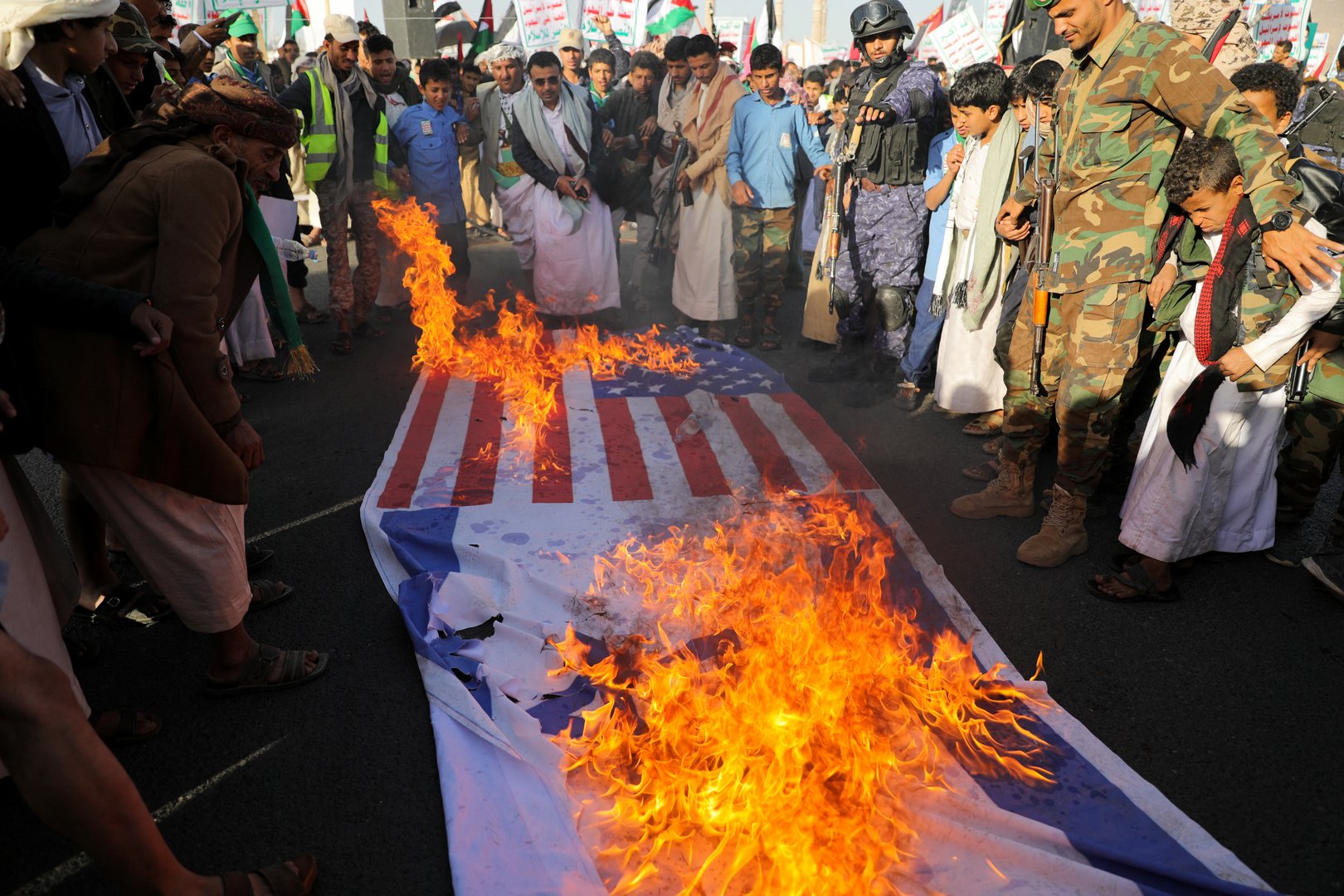 image US carries out new strike in Yemen after Biden vows to keep pressure on