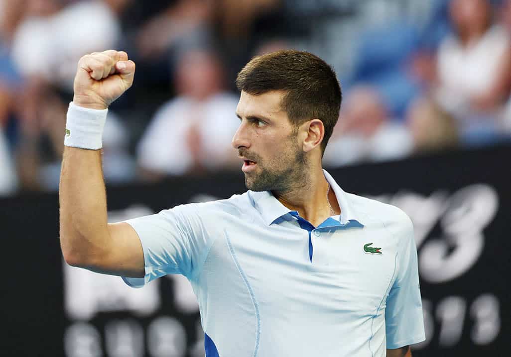 image Djokovic extinguishes Fritz fire to make Melbourne semis