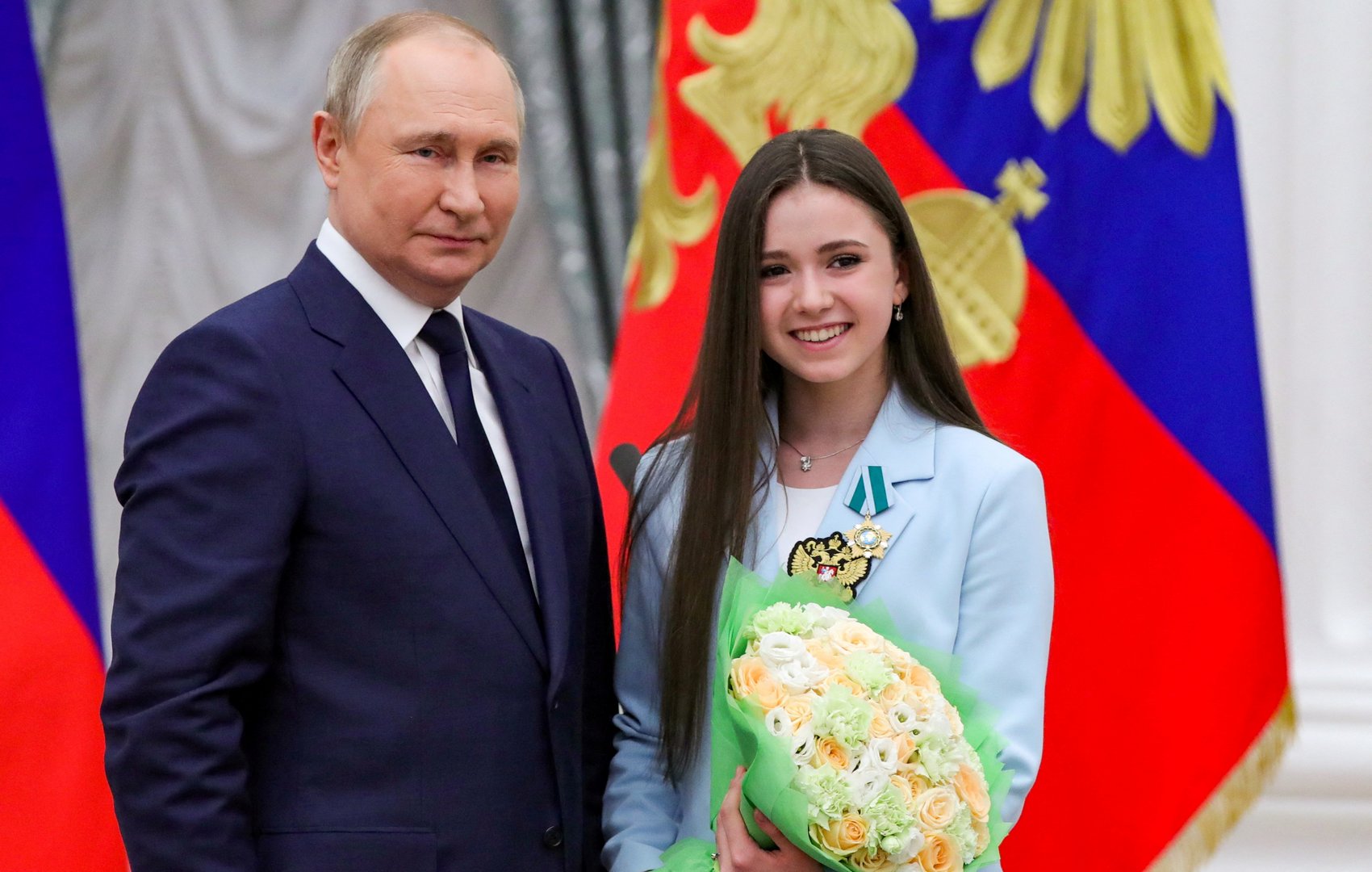 image Russian figure skater Valieva banned for doping, ROC loses Olympic gold