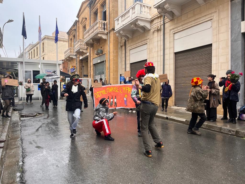 image Demo in support of Turkish Cypriot conscientious objector