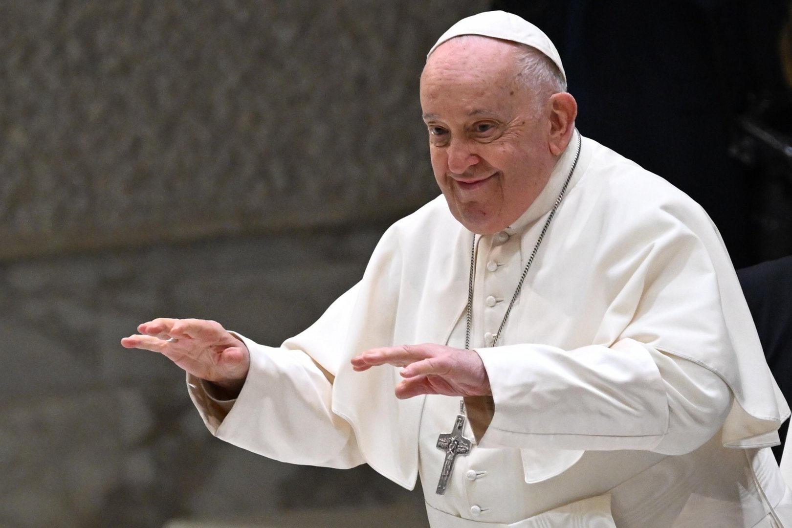 image Pope Francis hospitalised for bronchitis treatment
