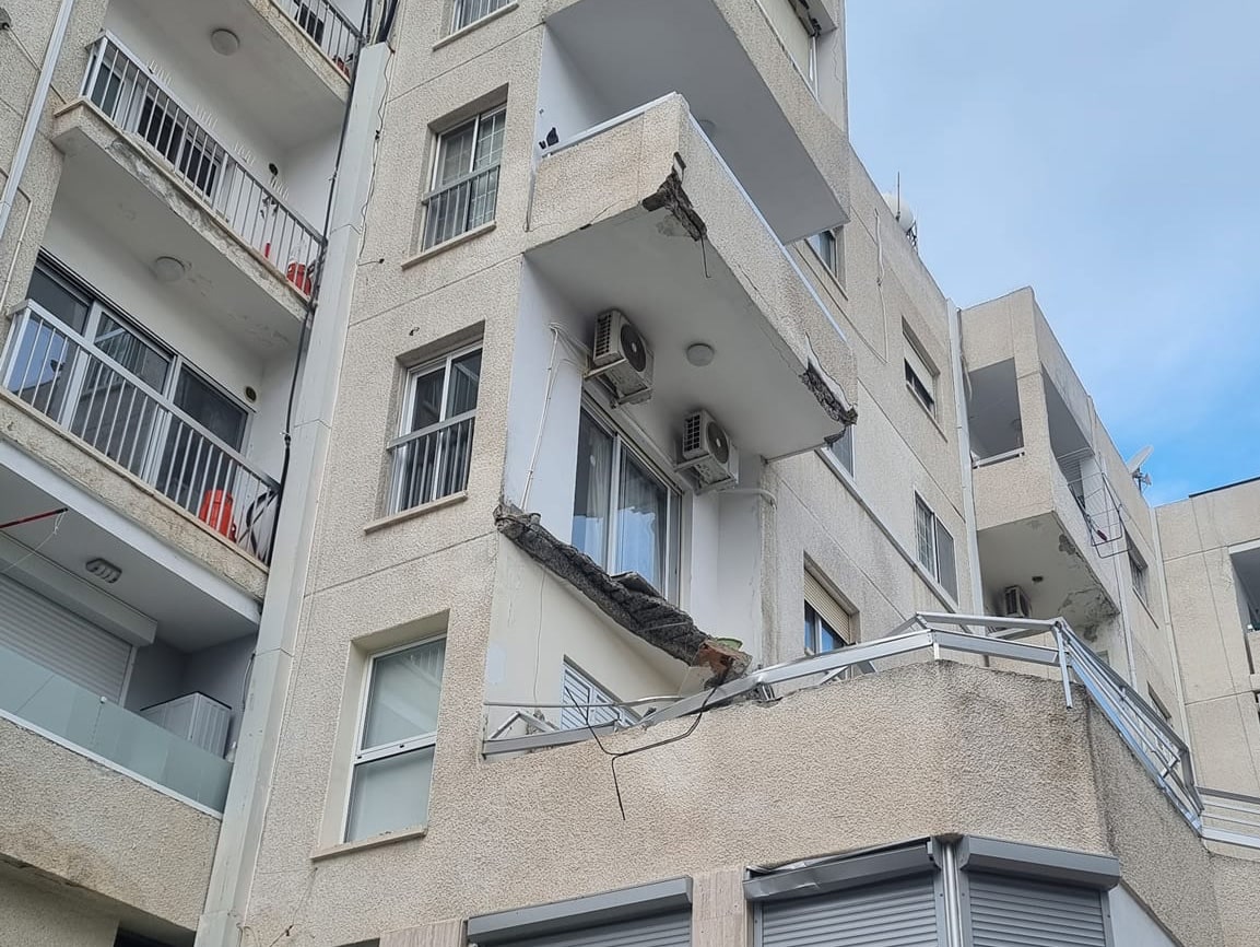 image Another balcony collapses in Limassol (Updated)