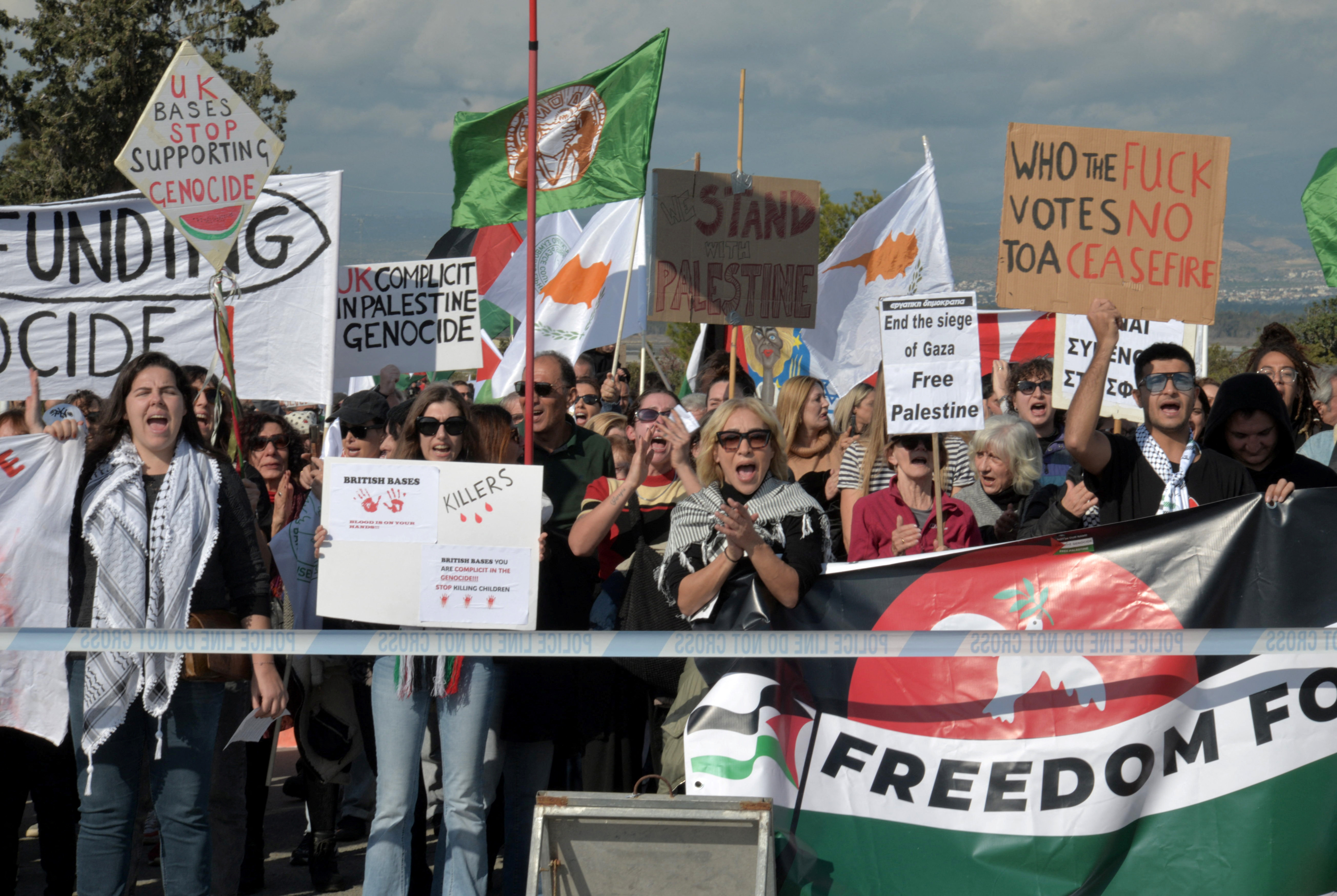image ‘Cyprus might be targeted’ – anti-war protest outside Akrotiri bases