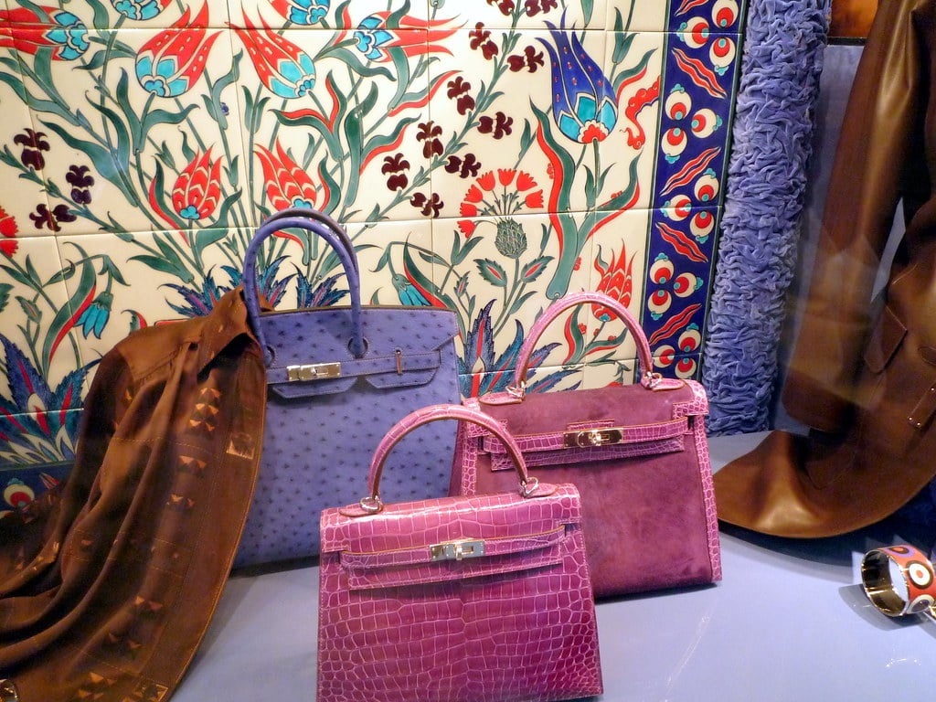 fashion logos are much more subtle on hermes bags
