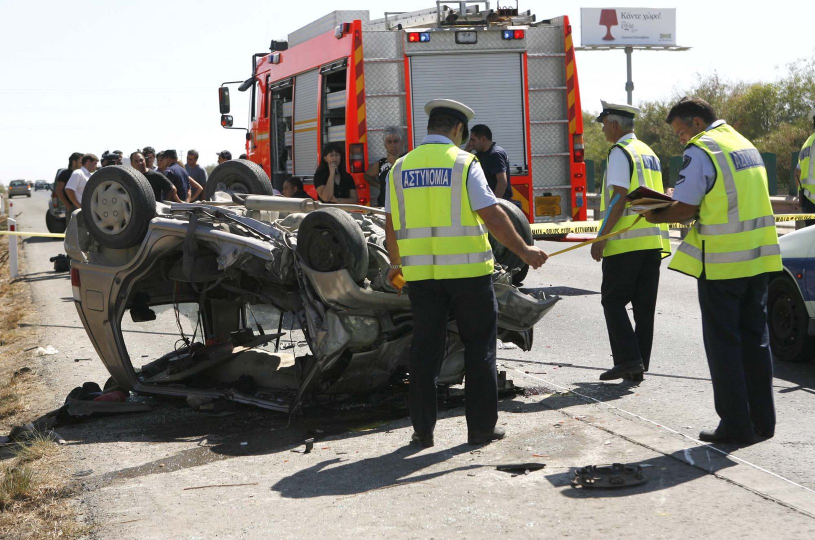 image Emergency road safety meeting after tragic accident