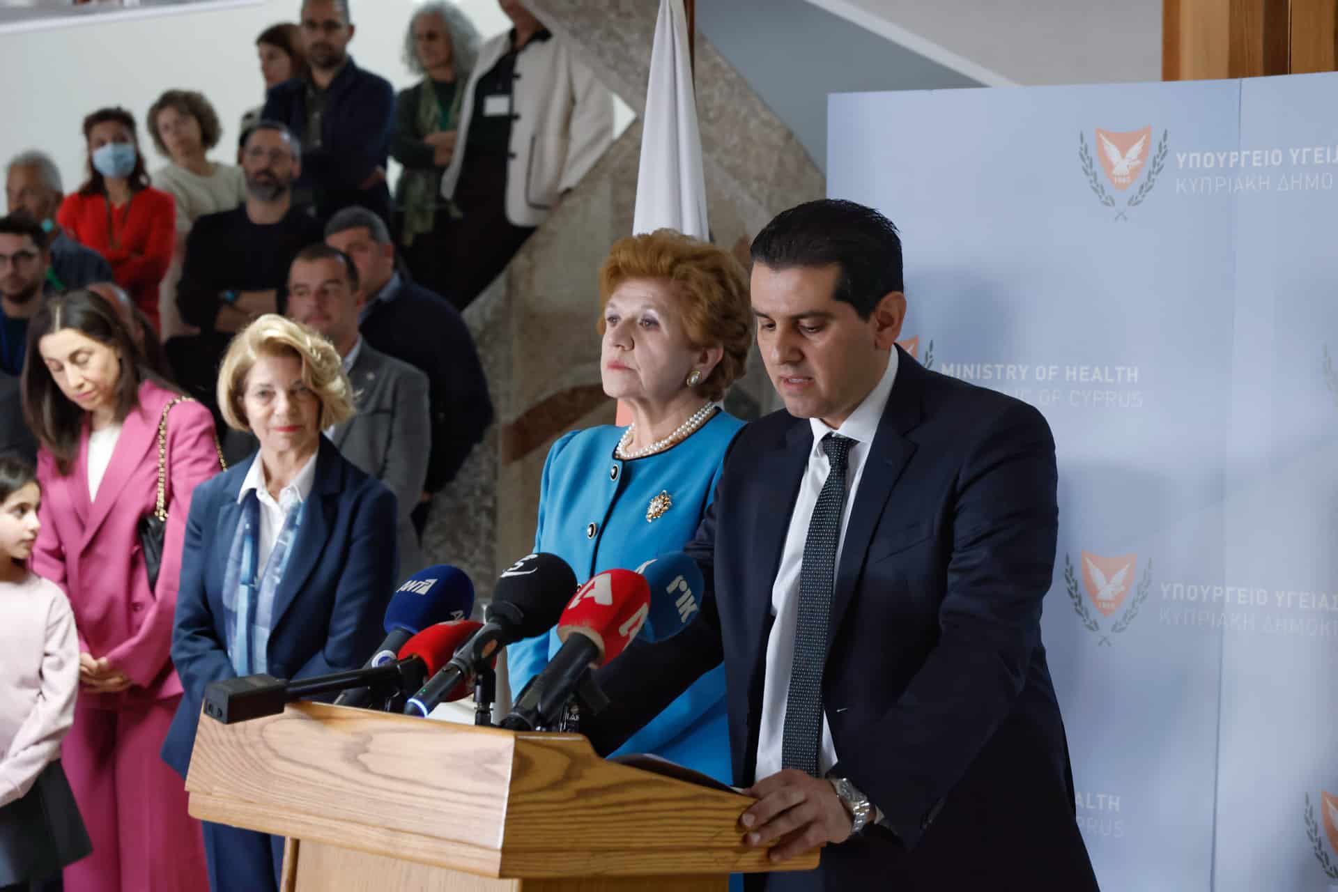 image Tense and awkward health ministry handover