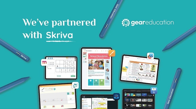 image Gear Education marks Skriva tie with digital stylus gifts to schools