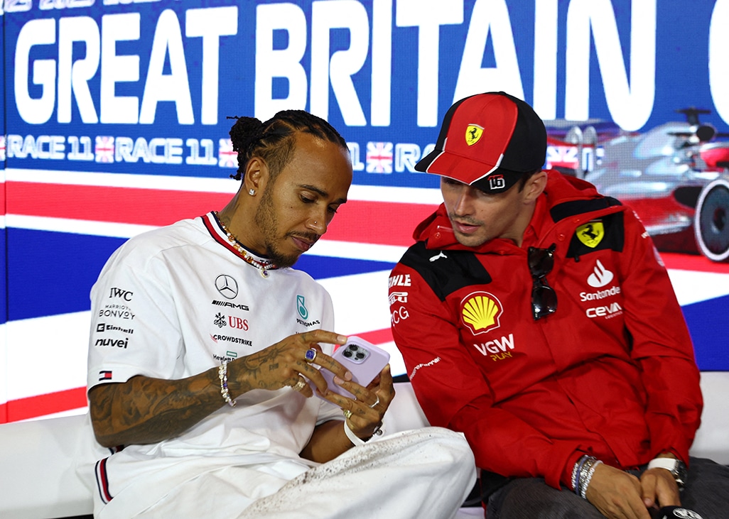 image Hamilton in shock switch to Ferrari in 2025