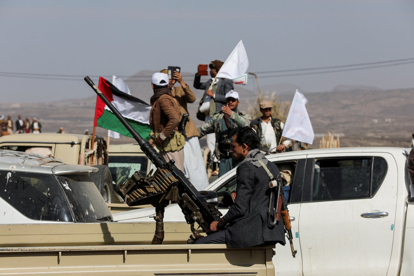 image Houthis fire missiles at two ships in the Red Sea, one sustains minor damage