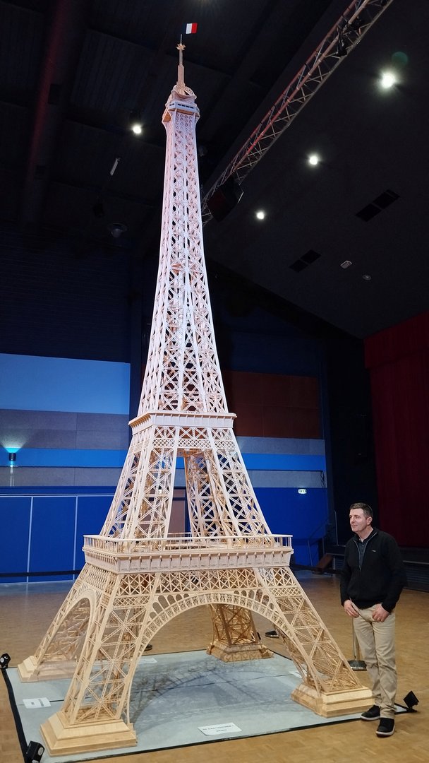 image Joy for maker of tallest matchstick Eiffel Tower as record refusal reversed