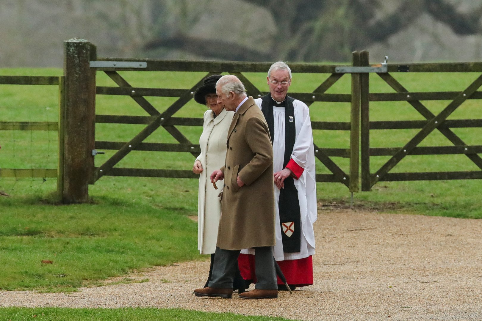 image King Charles attends church in first public outing since cancer diagnosis announced