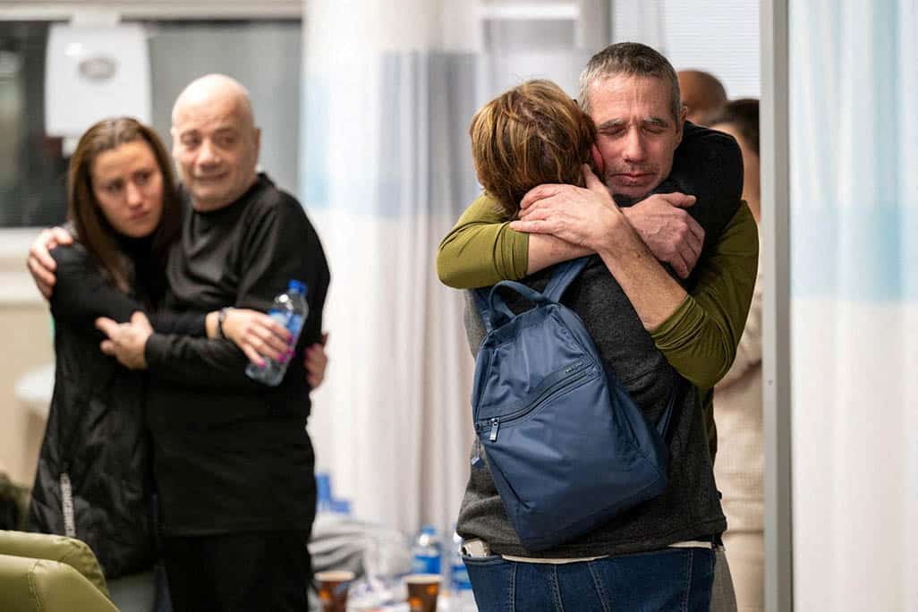 image Israel frees two hostages, Gazans say 67 killed in assault