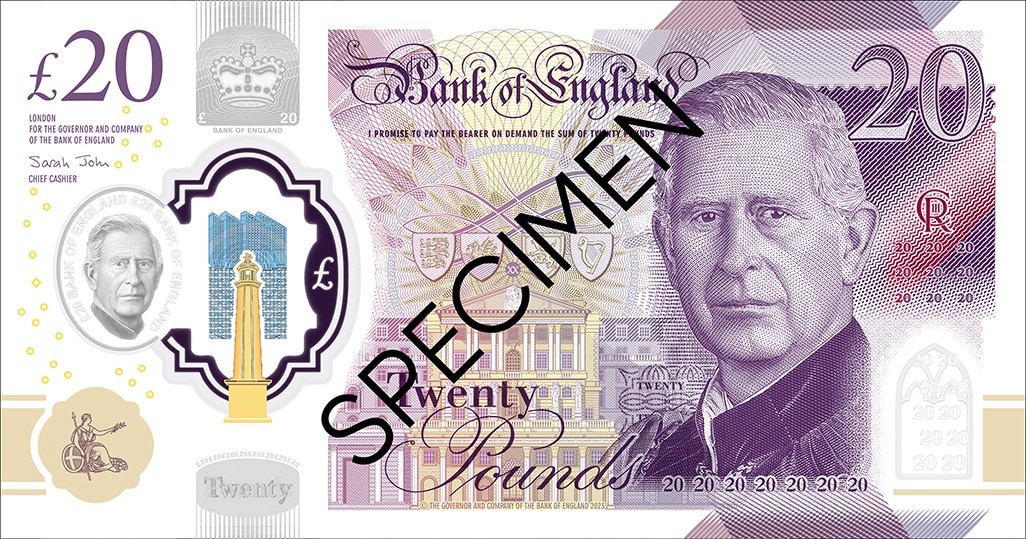 image King Charles to appear on UK banknotes from June