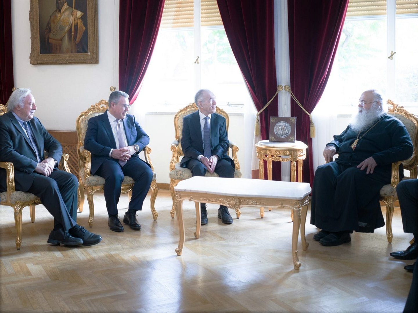 Alpha Bank Group with Archbishop Georgios