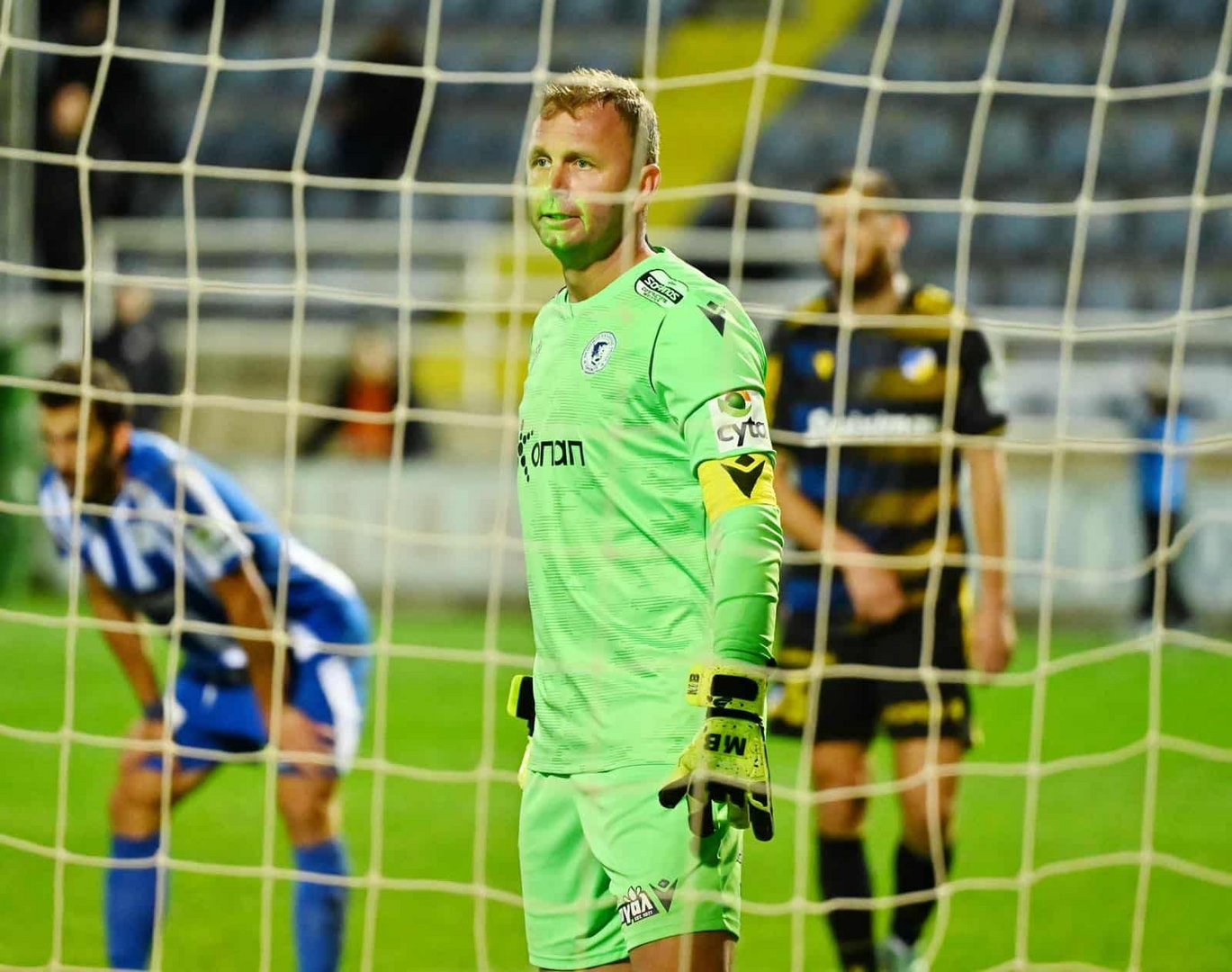 image Apoel fans face ban after using lasers