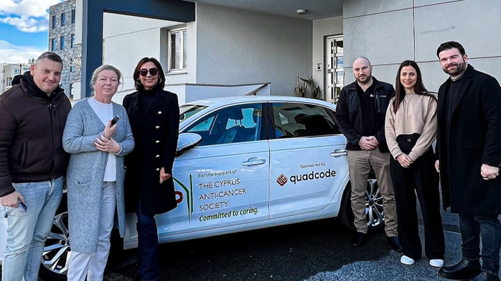 image Quadcode provides corporate car to Cyprus Anti-Cancer Society