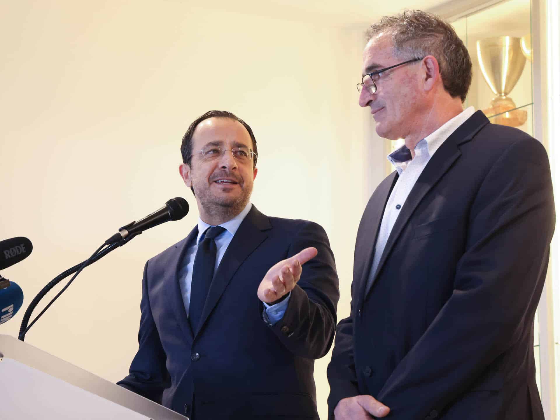 image President says he hopes UN envoy will meet Erdogan on Cyprus issue