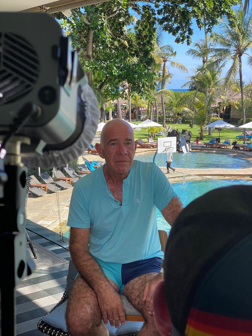 feature tom sean flynn being interviewed for the documentary
