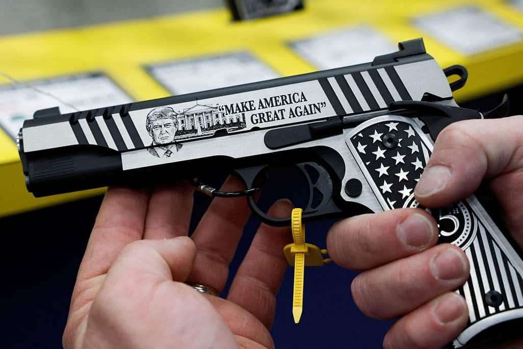 image Trump vows to undo Biden gun restrictions if re-elected