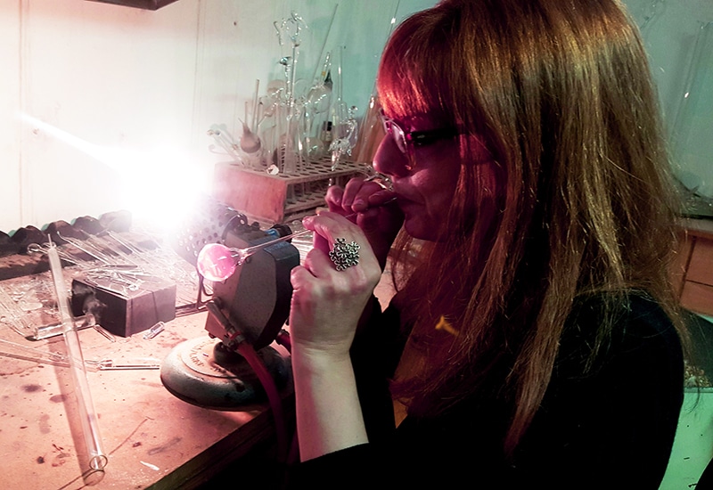 image A minute with: Andrea Charalambides Glass artist &#038; art director at 3 Angels Modern Art Gallery