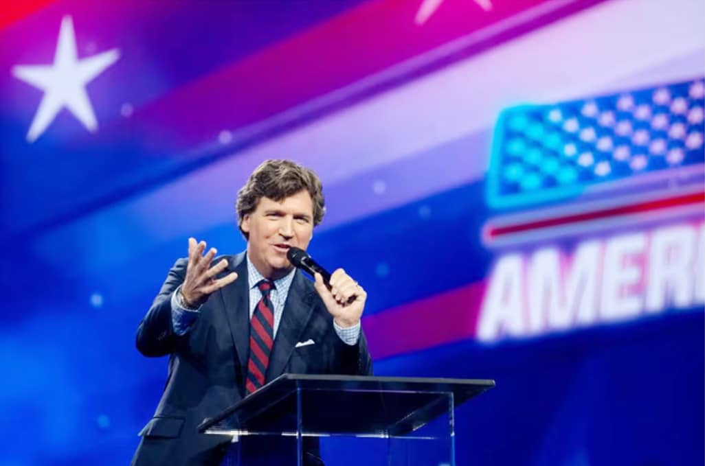 image Interview with Putin? Tucker Carlson says: &#8216;We&#8217;ll see&#8217;