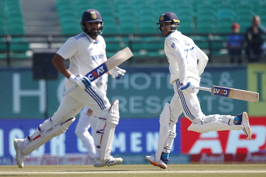 image India in box seat after Rohit and Gill hundreds flatten England