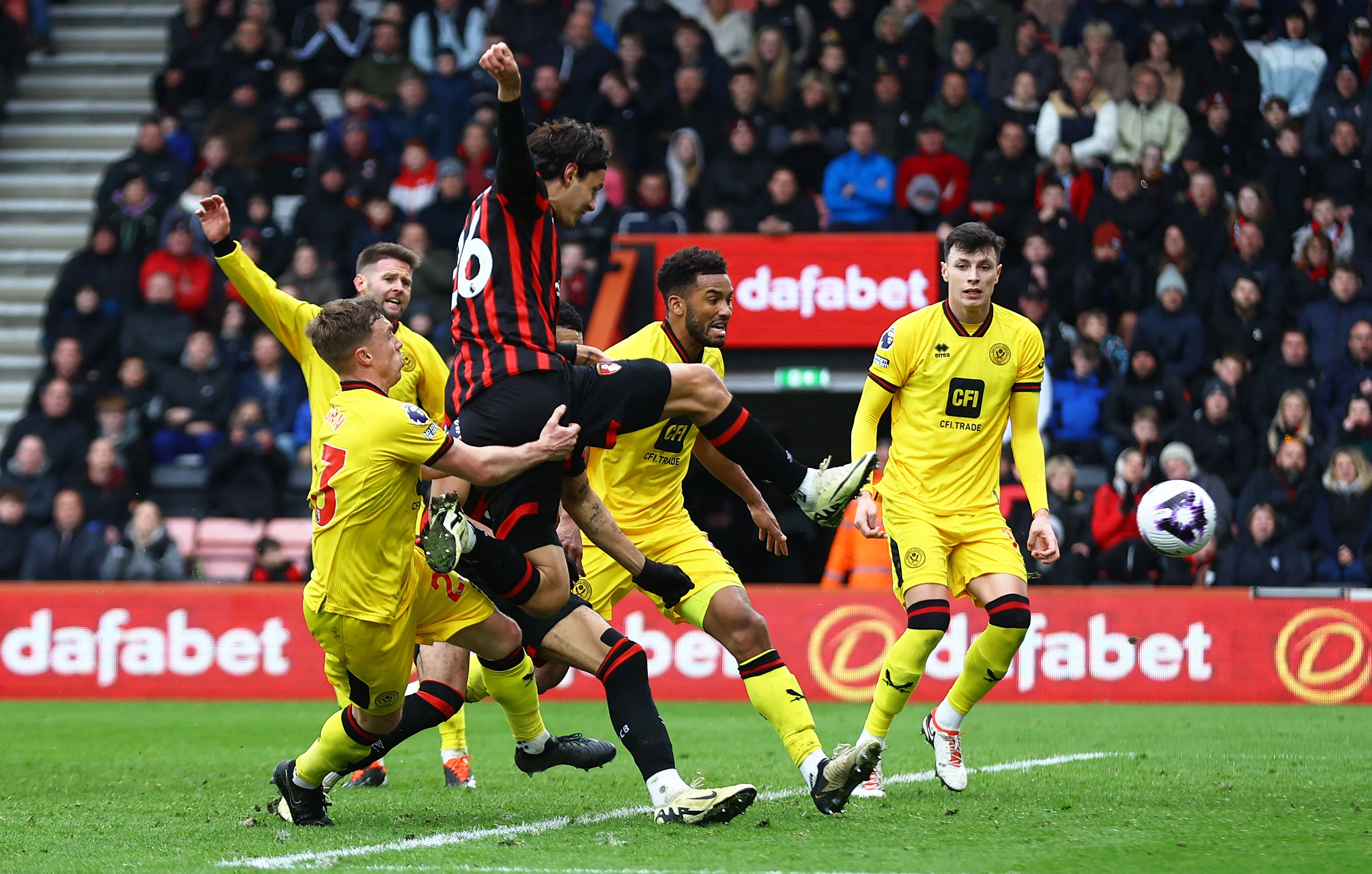 image Bournemouth fight back to draw 2-2 with Sheffield United