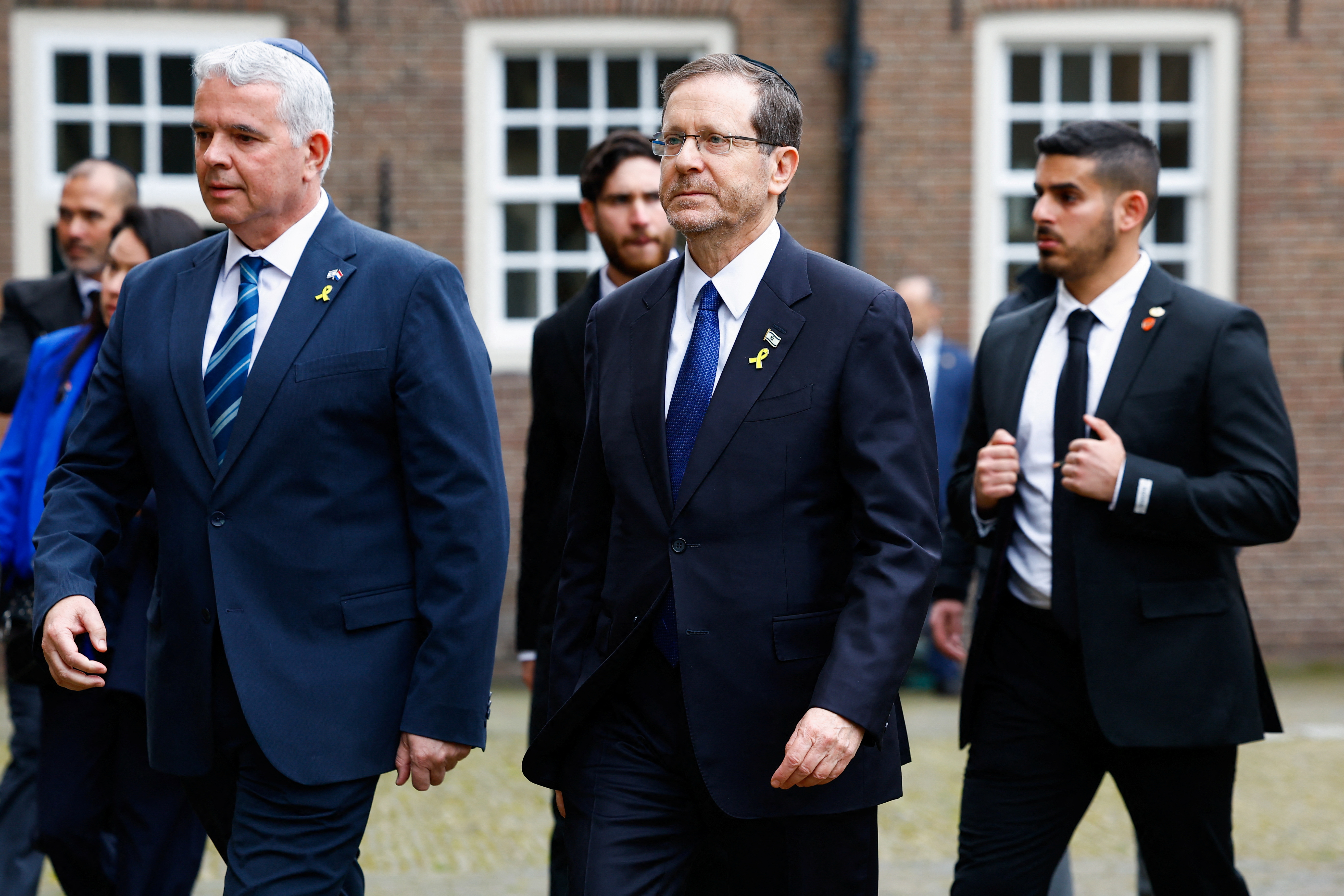 image Israel&#8217;s Herzog opens Holocaust museum in Amsterdam amid protest