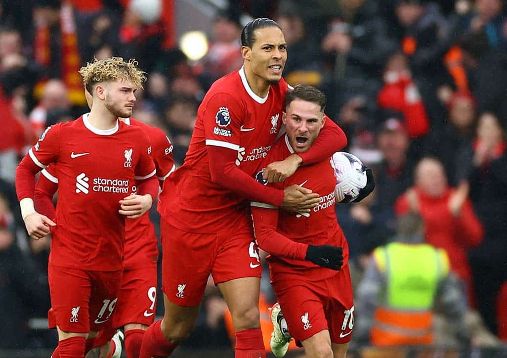 image Mac Allister penalty earns 1-1 draw for Liverpool in City thriller