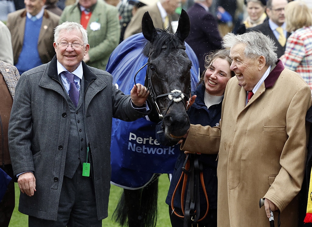 image Fergie time at Cheltenham as ex-Man Utd manager does the double
