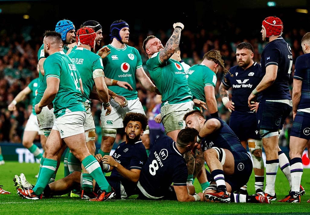 image Ireland beat Scotland to retain Six Nations title