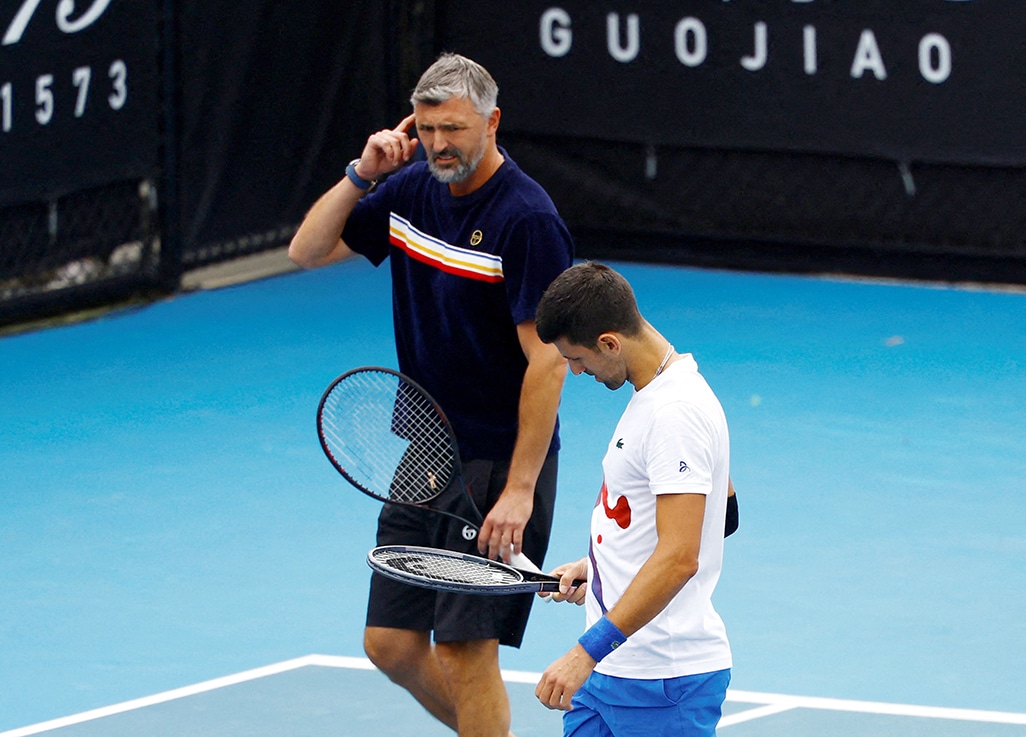 image Djokovic ends successful partnership with coach Ivanisevic
