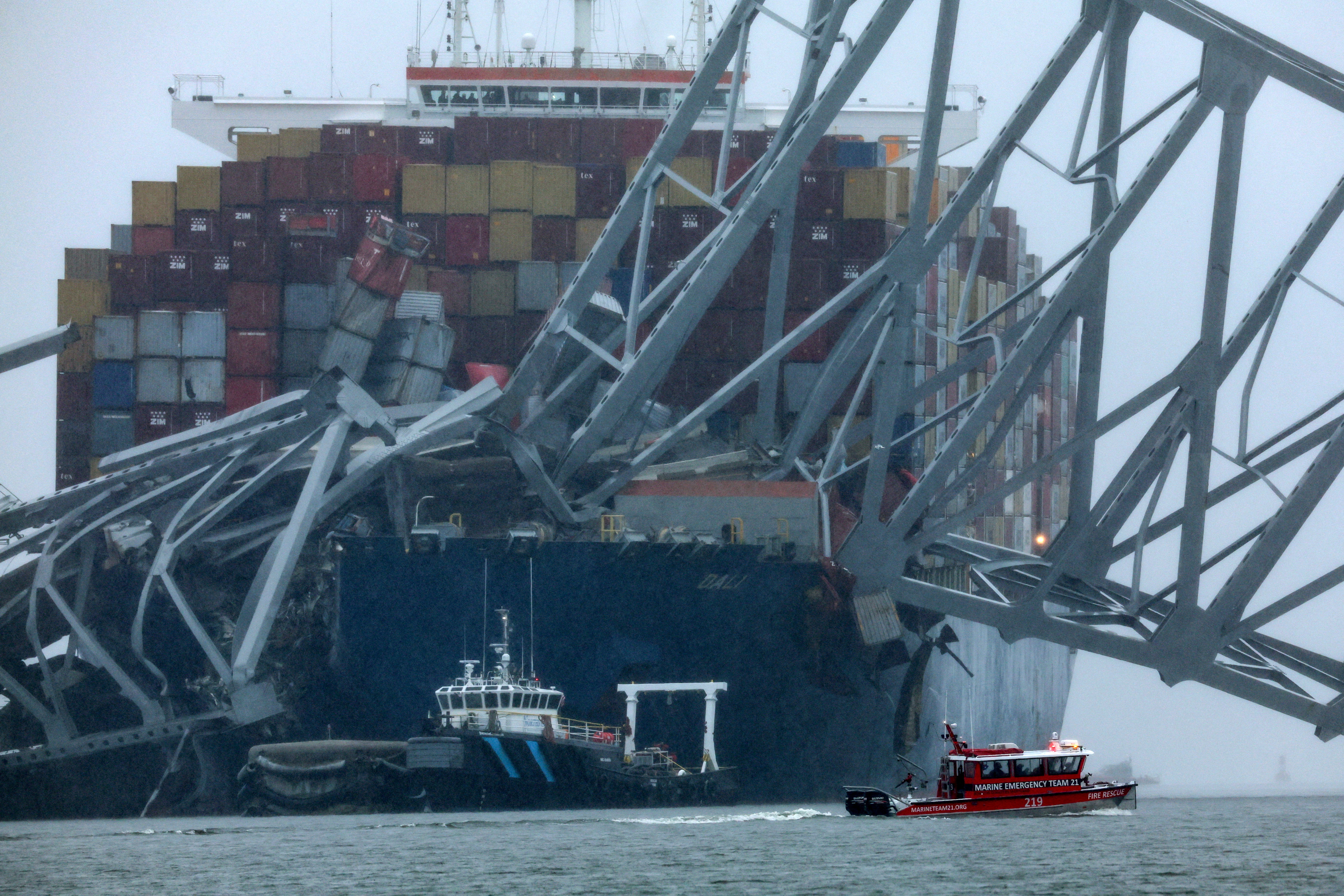 image Authorities warned of ship approach moments before Baltimore bridge collapse