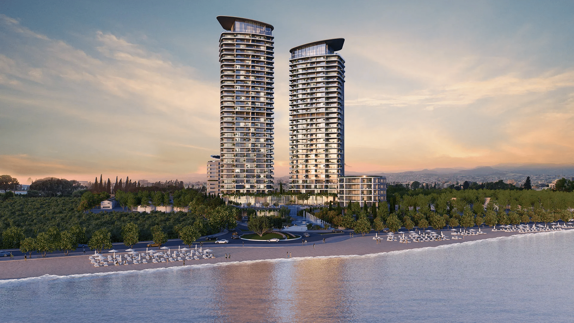 image Blu Marine&#8217;s Tower display for carnival lights up Limassol