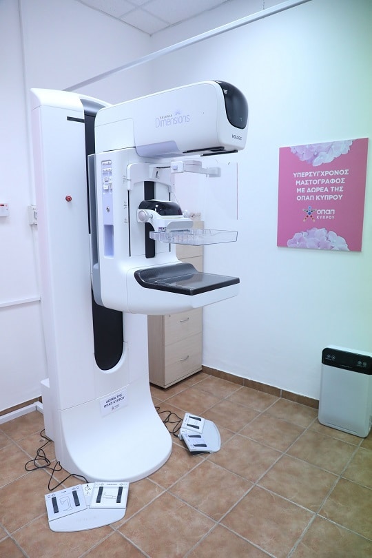 OPAP Cyprus donates mammograph to Mackenzie health centre
