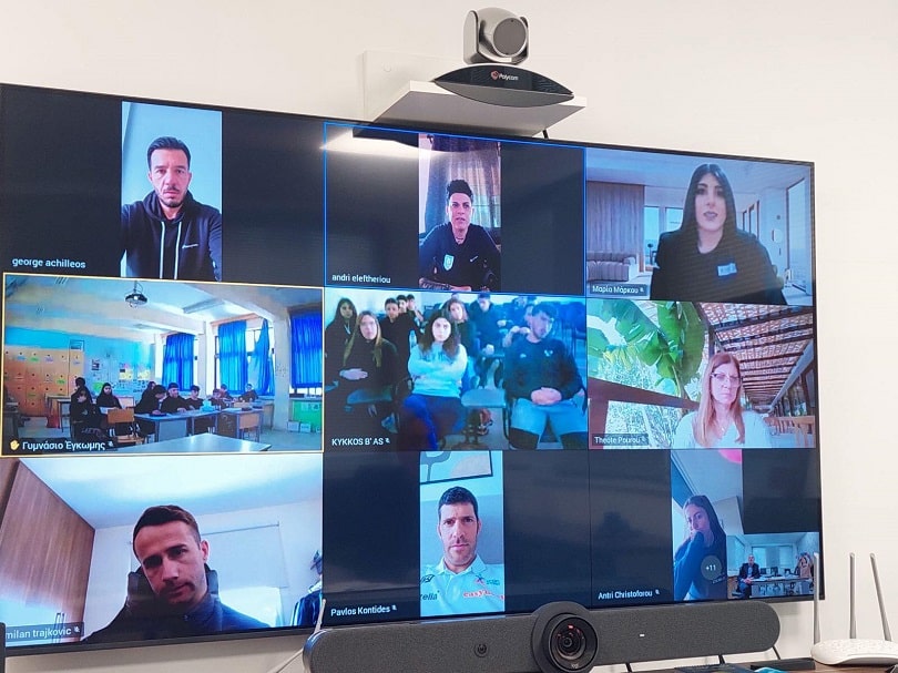 image OPAP initiative sees top athletes inspire youth in remote meeting