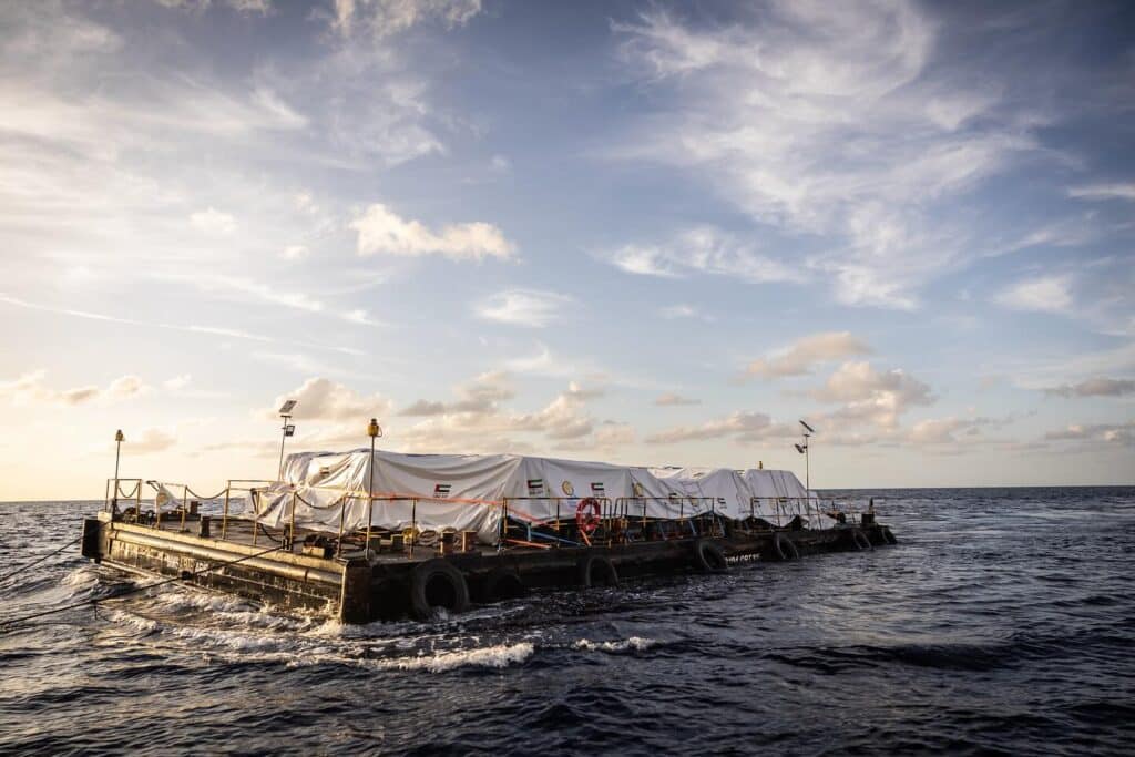 feature elias the floating platform outside gaza