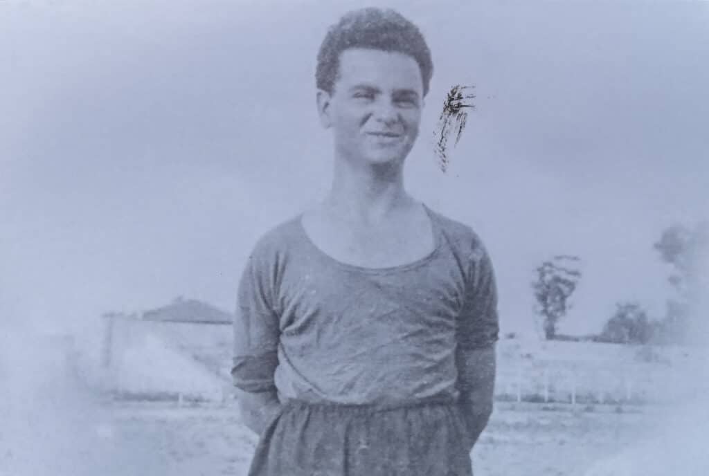 feature grace andreas as a young man outside the walls of old nicosia