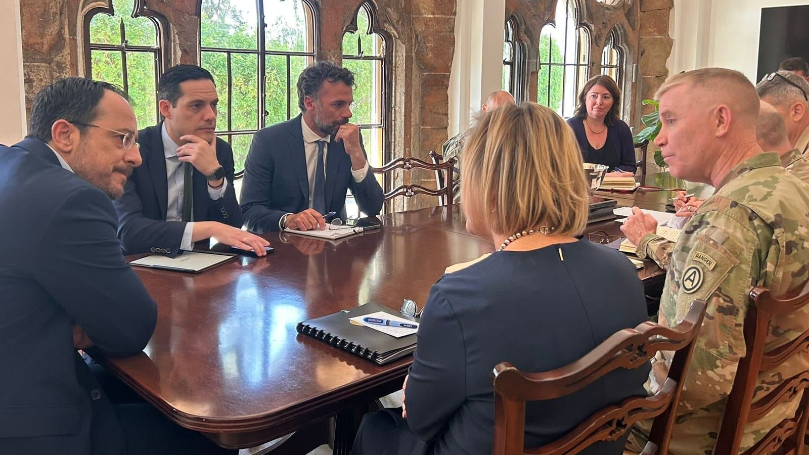 image US Ambassador updates Christodoulides on aid corridor jetty