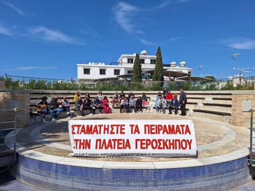 image Yeroskipou protests against planned new amphitheatre stage