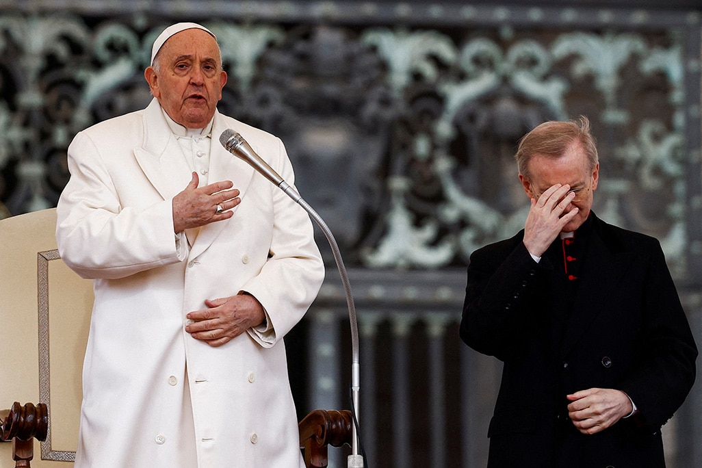 image Pope deplores deaths in Gaza and Ukraine from &#8216;folly of war&#8217;