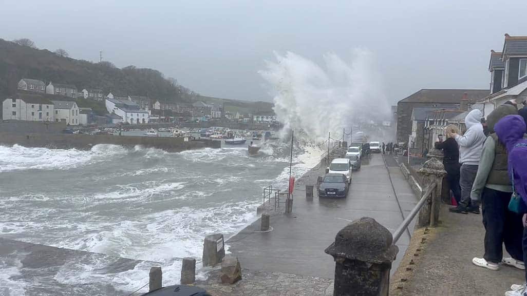 image Flights cancelled in parts of UK, power outages in Ireland due to storm