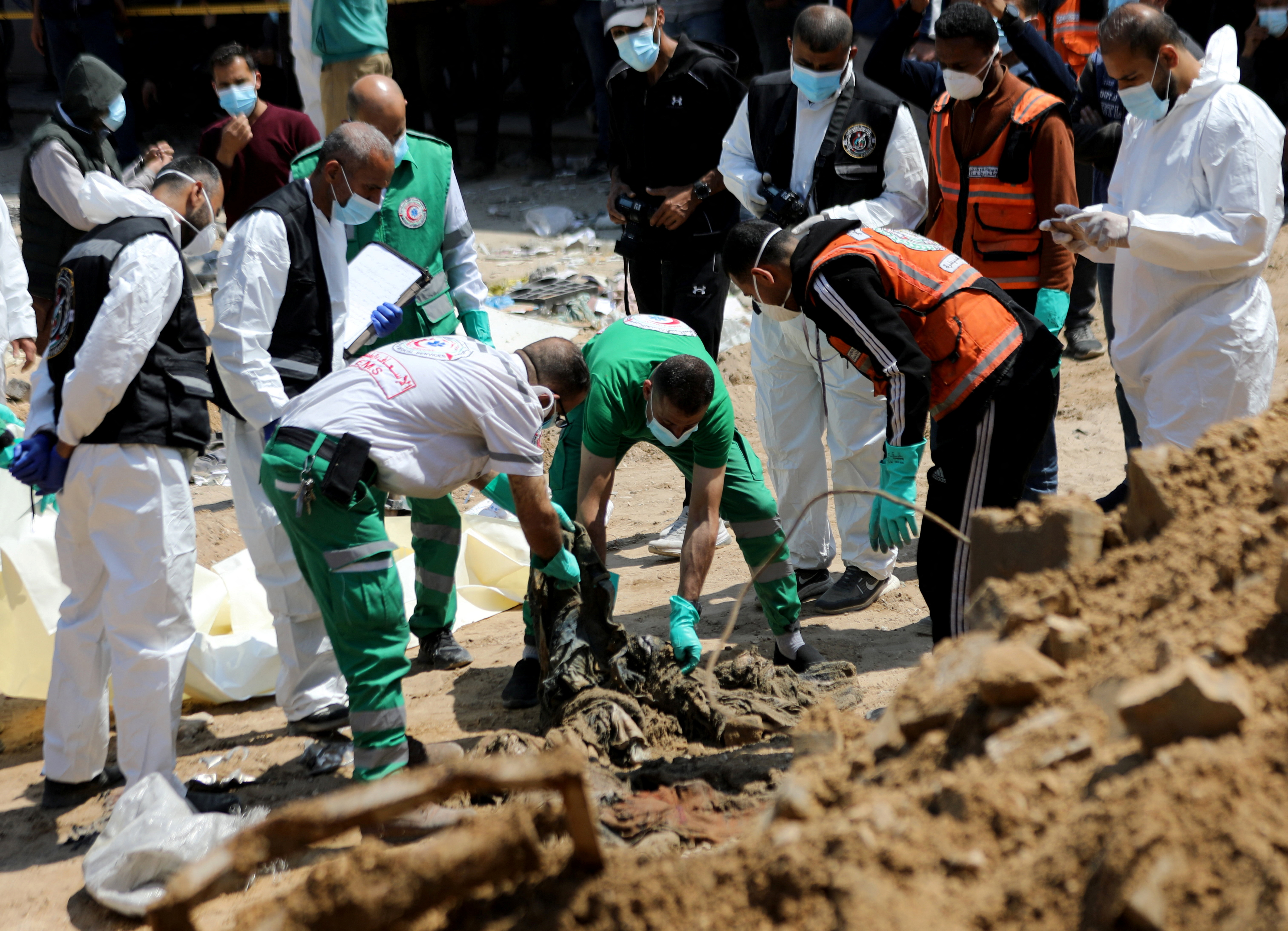 image UN rights chief &#8216;horrified&#8217; by mass grave reports containing hundreds of bodies at Gaza hospitals