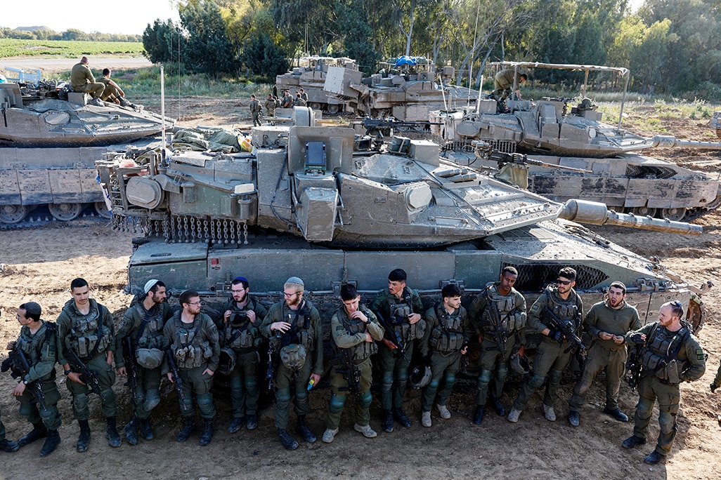 image Dozens of Palestinians killed in Gaza as Hamas official vows to &#8216;break&#8217; Israel