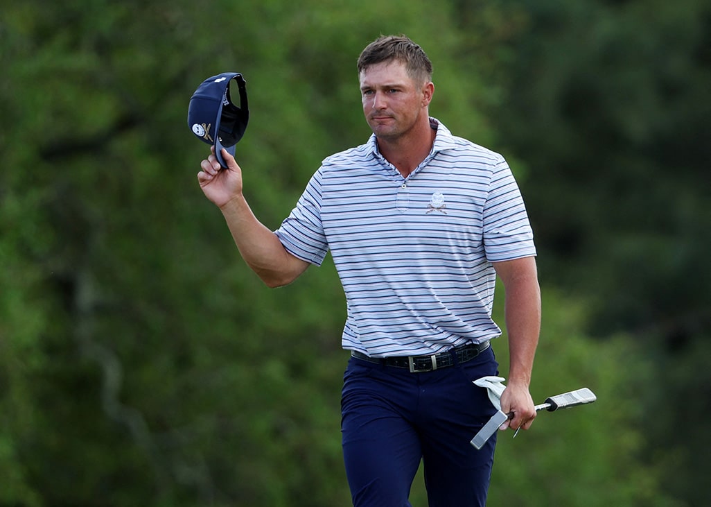 image DeChambeau leads on day one at the Masters