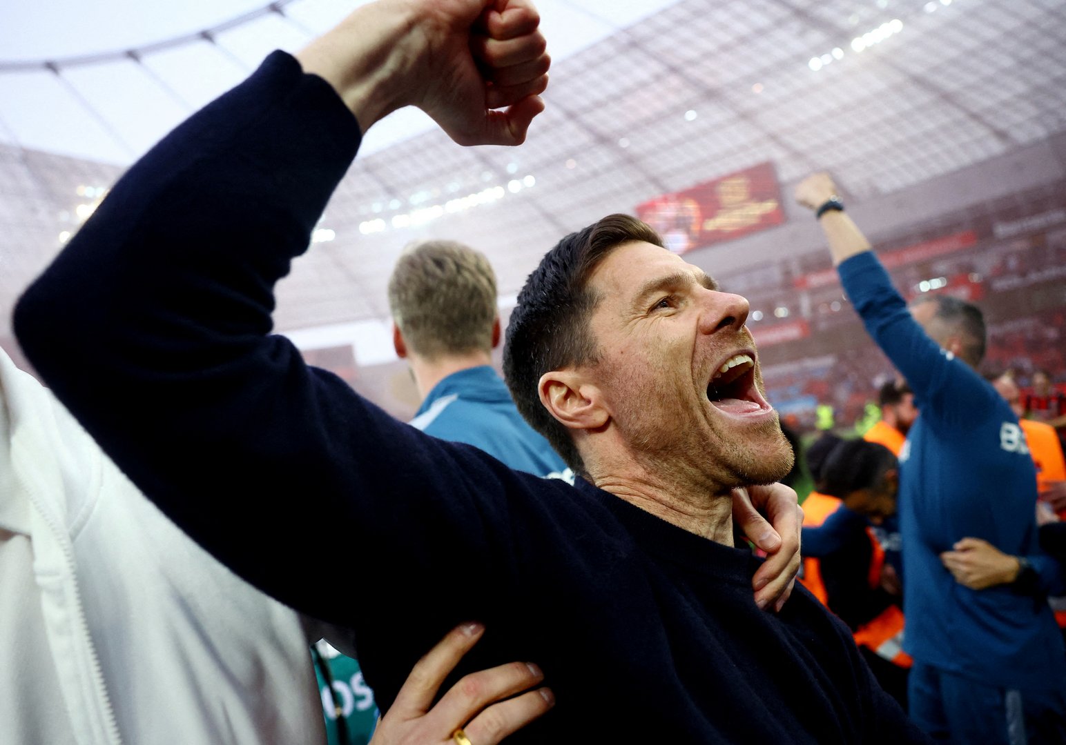 image Leverkusen secure maiden Bundesliga title with 5-0 win over Bremen