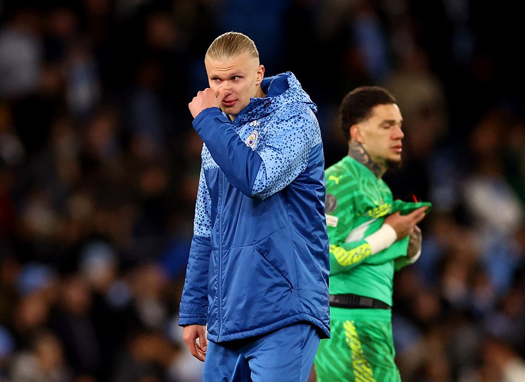 image Haaland a doubt for FA Cup semi due to muscle injury
