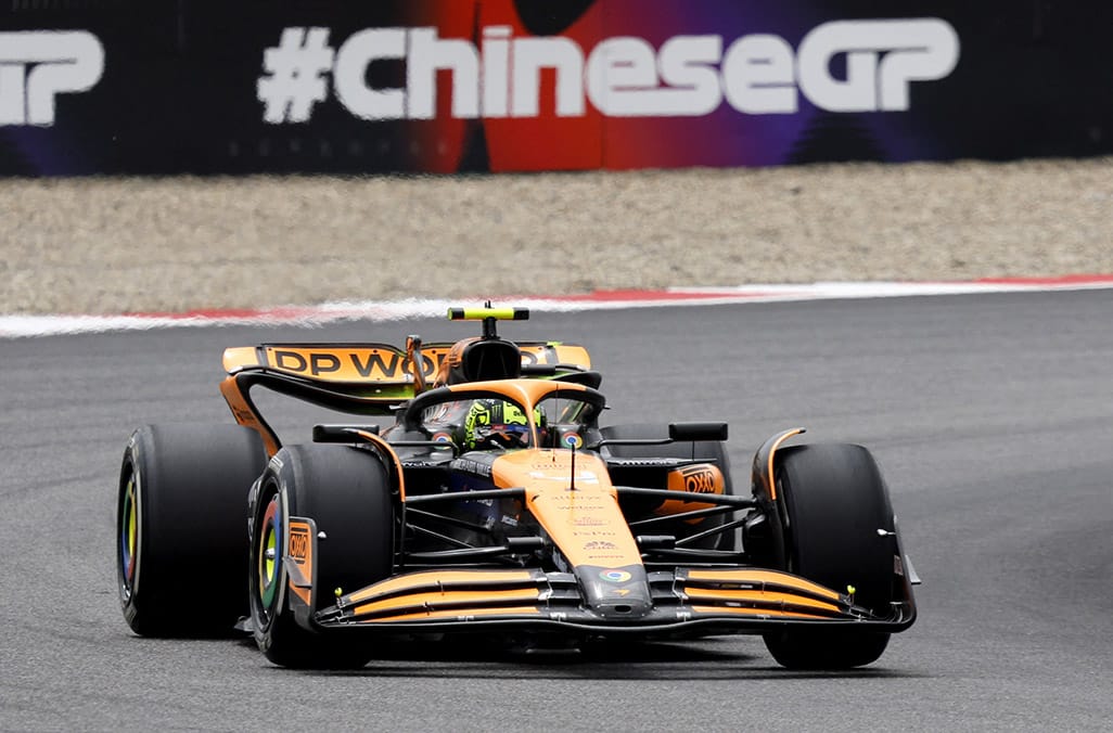 image Norris takes China sprint race pole from Hamilton